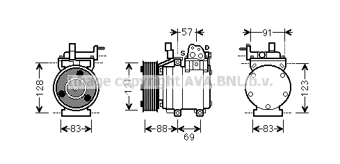 Compressor de aparelho de ar condicionado para Hyundai H-1 STAREX Starex TQ