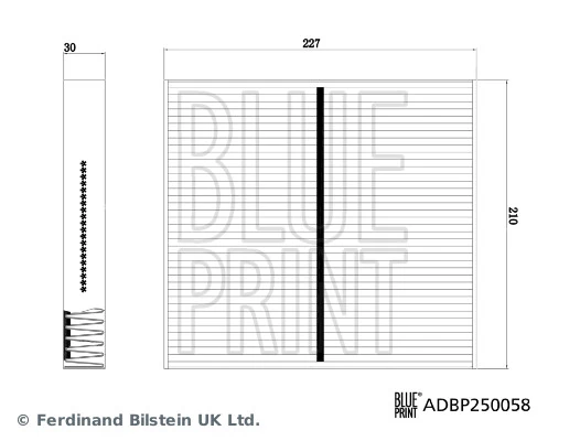 Filtro de salão Blue Print ADBP250058 preço, a partir de 21,61 USD