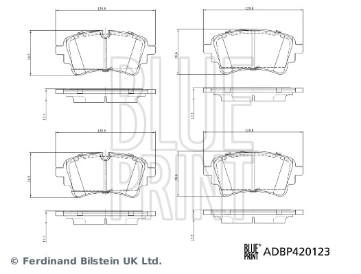 Sapatas do freio traseiras de disco para Audi A4 Allroad B9 8WH, 8WJ