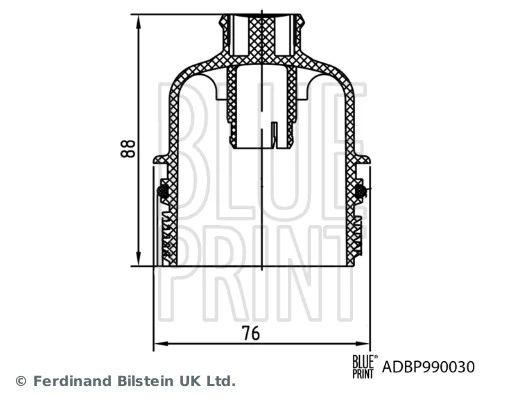 Tampa do filtro de óleo Blue Print ADBP990030 preço, a partir de 14,41 USD