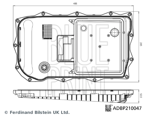 Cárter da Caixa Automática de Mudança Blue Print ADBP210047 preço, a partir de 99,59 USD