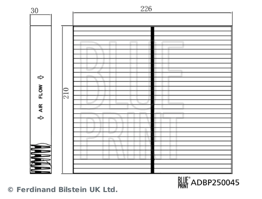 ADBP250045 Blue Print Filtro de salão