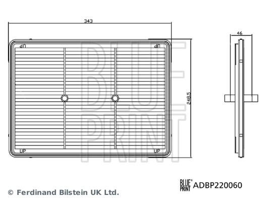 Filtro de ar Blue Print ADBP220060 preço, a partir de 18,08 USD