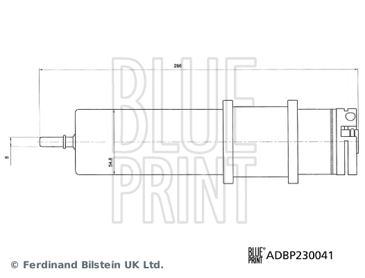 Filtro de combustível Blue Print ADBP230041 preço, a partir de 29,42 USD