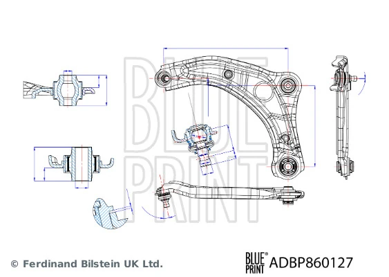 Compre 545015FA1C Nissan/Infiniti Braço oscilante inferior esquerdo de suspensão dianteira