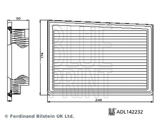 Filtro de ar Blue Print ADL142232 preço, a partir de 17,50 USD