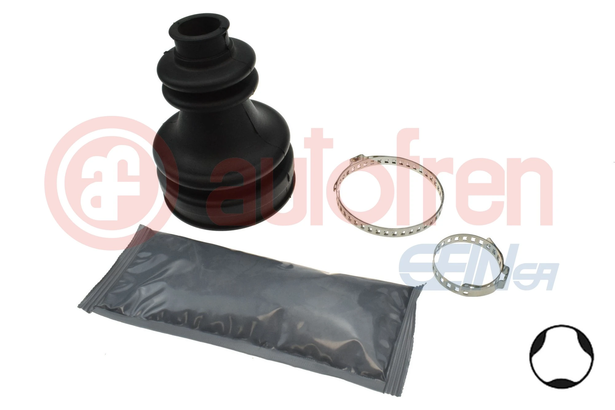 Bota de proteção interna de junta homocinética do semieixo dianteiro Ford Fiesta COURIER J5S, J3S