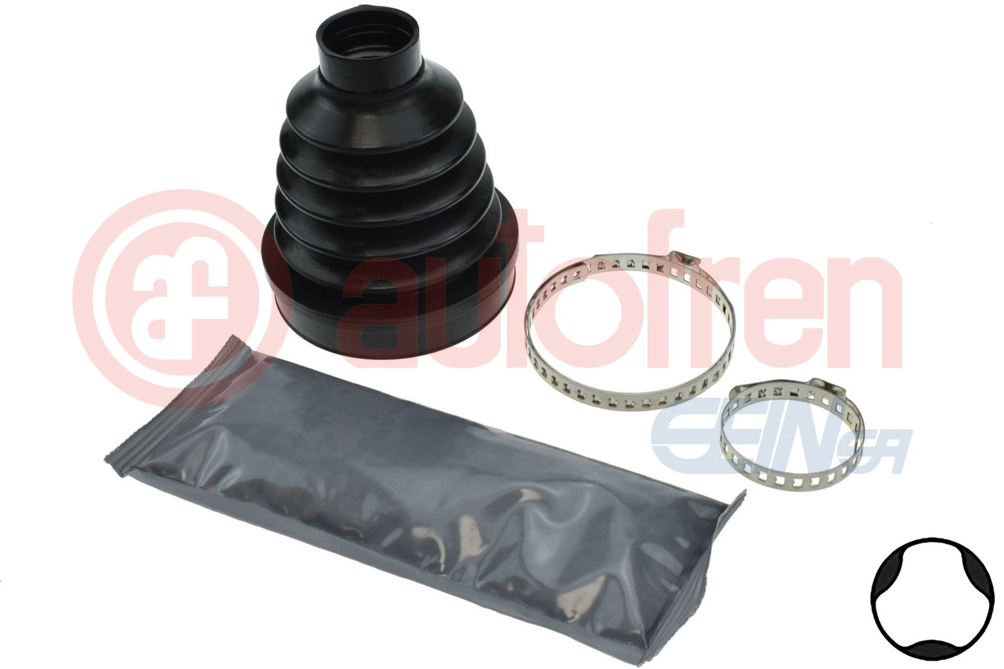  Bota de proteção interna de junta homocinética do semieixo dianteiro Renault Kangoo BE BOP monovolume (KW0, KW1) (2009 - 2012) BE BOP