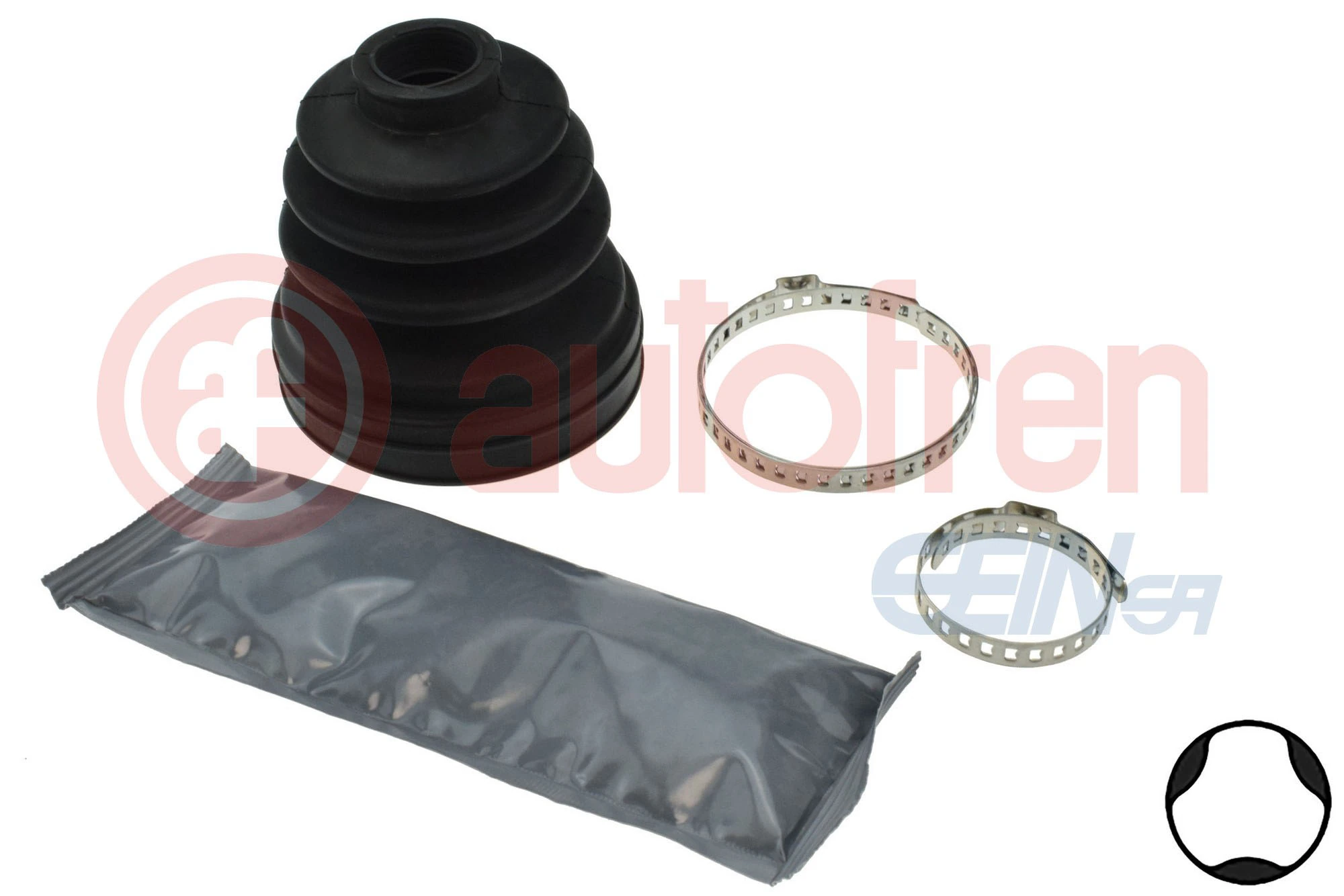 Bota de proteção interna de junta homocinética do semieixo dianteiro Opel Combo B 