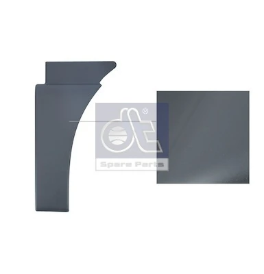 Expansor (placa sobreposta) de arco do pára-lama dianteiro direito MAN 81664100306