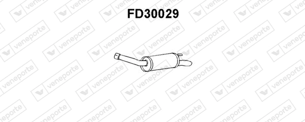 Silenciador, parte traseira para Ford Sierra GBC
