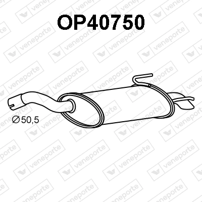 Silenciador, parte traseira Peugeot/Citroen 24421936 preço, a partir de 122,79 USD