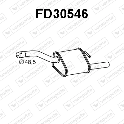 Compre Silenciador, parte traseira Ford Focus 1