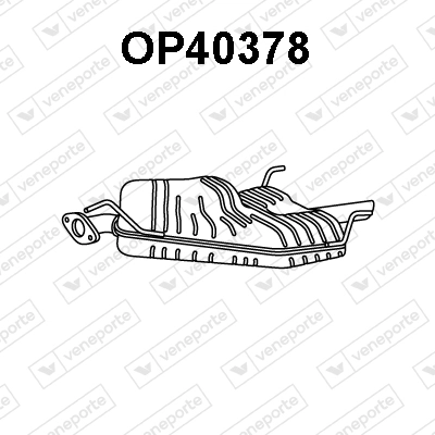 Silenciador, parte traseira Opel Vectra  36 ao melhor preço