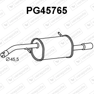 Silenciador, parte traseira Bosal BS190183