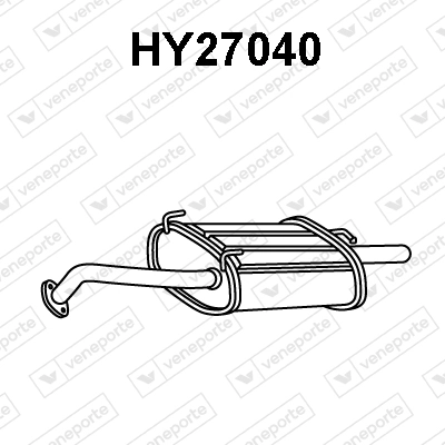 Silenciador, parte traseira Hyundai Accent  X-3 ao melhor preço