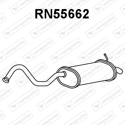 7700832471 Renault (RVI) Silenciador, parte traseira