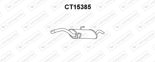 Silenciador, parte traseira para Citroen Jumpy BS, BT, BY, BZ