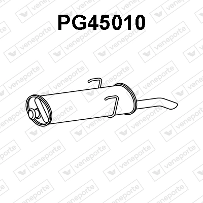 Silenciador, parte traseira para Peugeot 405 15B
