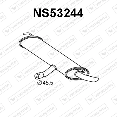 Silenciador, parte traseira Nissan Qashqai I J10 ao melhor preço