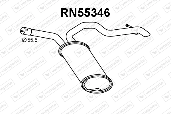 Compre Silenciador, parte traseira Nissan Primastar 