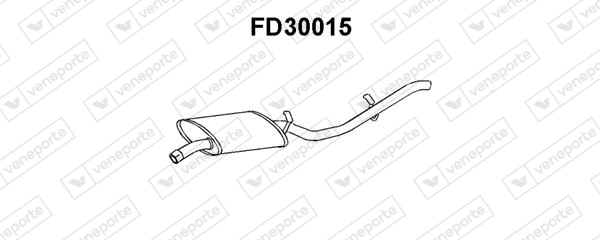 Silenciador, parte traseira para Ford Fiesta GBFT