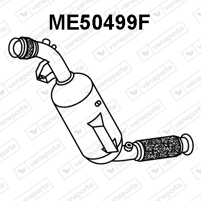 Filtro de partículas do sistema dos gases de escape para Mercedes Sprinter 907, 910