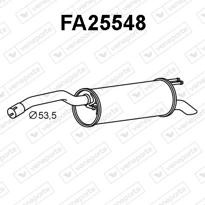 Compre 1898403 Starline Silenciador, parte traseira