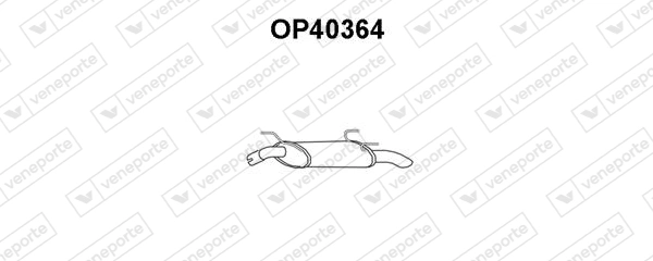 Silenciador, parte traseira para Opel Astra 51, 52, F35, M35