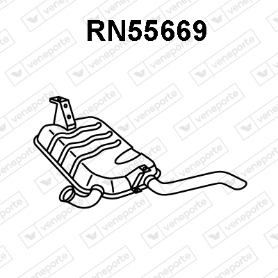 Silenciador, parte traseira Renault Laguna II hatchback (BG0, BG1) (2001 - 2007) II