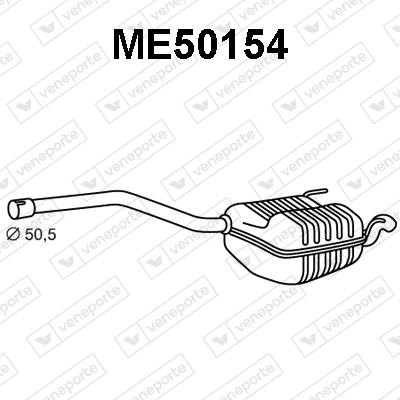 Silenciador, parte traseira Mercedes C  S202 ao melhor preço