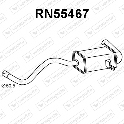 Silenciador, parte traseira Renault Scenic III JZ0, JZ1 ao melhor preço