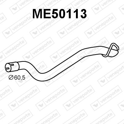 Silenciador, parte traseira para Mercedes Vito 639