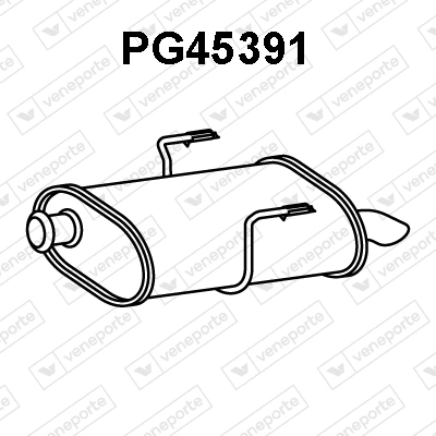 Silenciador, parte traseira Peugeot 406  8B ao melhor preço