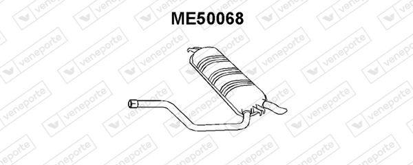 Silenciador, parte traseira Mercedes E  S124