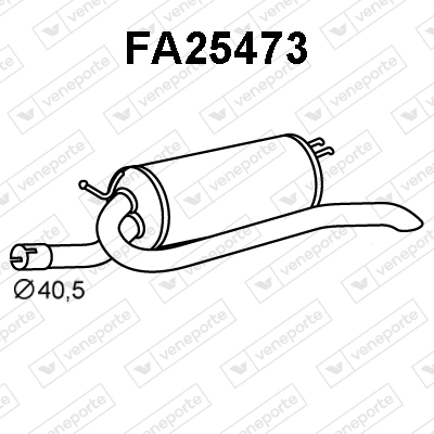 Silenciador, parte traseira para Fiat Palio 178DX