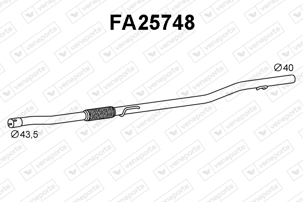 Cano derivado do silenciador desde a parte média até a traseira Peugeot/Citroen 1688264780 preço, a partir de 86,14 USD