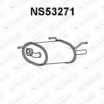 Silenciador, parte traseira Nissan Almera I N15 ao melhor preço