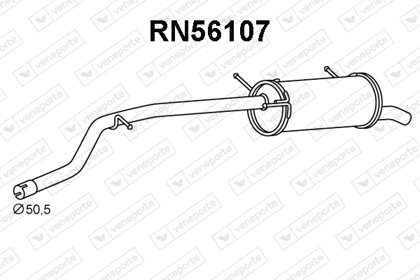 Silenciador, parte traseira para Renault Trafic EG