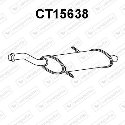 Silenciador, parte traseira Citroen C4 GRAND PICASSO I UA
