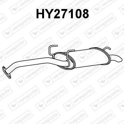 Silenciador, parte traseira para Hyundai Accent LC