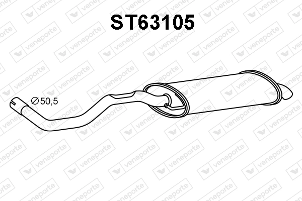 Silenciador, parte traseira Seat Ibiza II 6K1