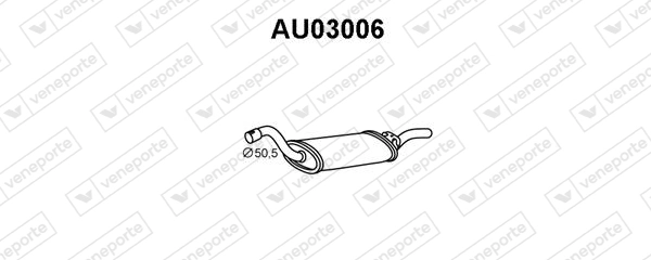 Compre Silenciador, parte traseira Audi 80 