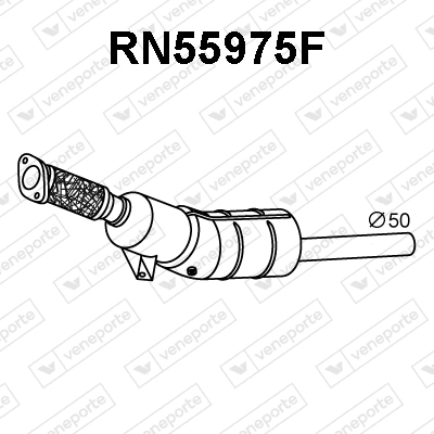 Filtro de partículas do sistema dos gases de escape Renault Kangoo II KW0, KW1 ao melhor preço