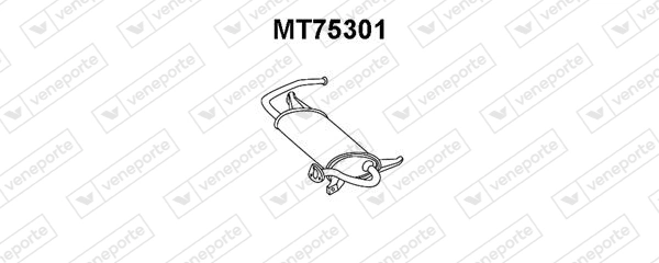 Silenciador, parte traseira para Nissan Sunny III N14