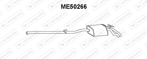 Silenciador, parte traseira para Mercedes E  W210