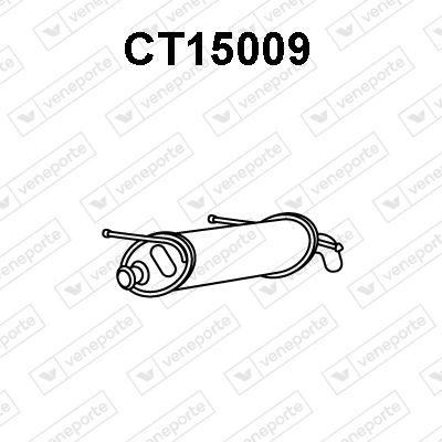  Silenciador, parte traseira Citroen ZX hatchback (N2) (1991 - 1997) 
