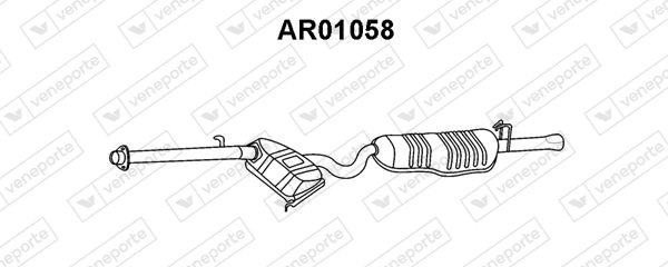 Silenciador, parte traseira para Alfa Romeo 146 930