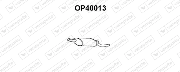 Silenciador, parte traseira para Opel Corsa S83