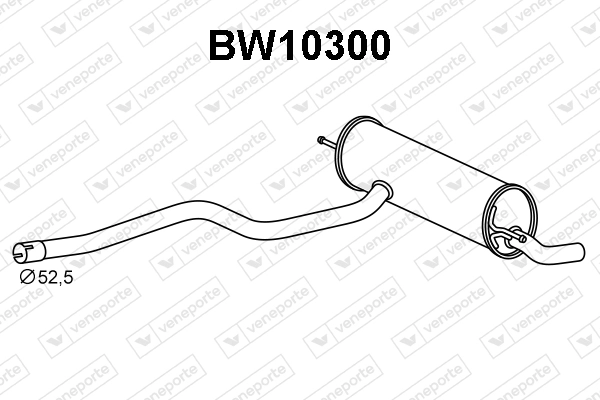 Silenciador, parte traseira para BMW 1 F21
